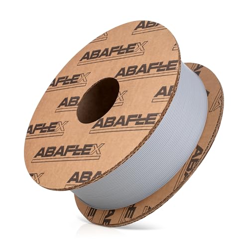 ABAFLEX PLA Filament 1.75 mm, 1000g, EKO Spule 84mm, Grau, Toleranz ±0.019mm, Perfekte Präzision, HIGH-TECH EU Prod., 3D-Druckmaterialien von ABAFLEX