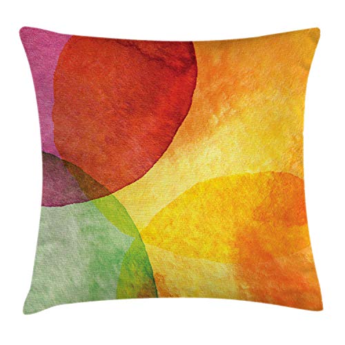 ABAKUHAUS Abstrakt Kissenbezug, Aquarell Moderne Kunst, Digitaldruck Waschbar Farbfester Kopfkissenhülle Reißverschluß Beidseitiger Druck, 45 x 45 cm, Orange Rot Grün ABAKUHAUS Abstrakt Kissenbezug, Aquarell Moderne Kunst, Digitaldruck Waschbar Farbfester Kopfkissenhülle Reißverschluß Beidseitiger Druck, 45 x 45 cm, Orange Rot Grün von ABAKUHAUS
