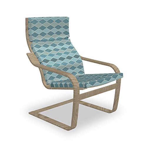 ABAKUHAUS Abstrakt Poäng Sessel Polster, Horizontal Rhombuses Stil, Sitzkissen mit Stuhlkissen mit Hakenschlaufe und Reißverschluss, Kadett-Blau-Schiefer-Blau ABAKUHAUS Abstrakt Poäng Sessel Polster, Horizontal Rhombuses Stil, Sitzkissen mit Stuhlkissen mit Hakenschlaufe und Reißverschluss, Kadett-Blau-Schiefer-Blau von ABAKUHAUS