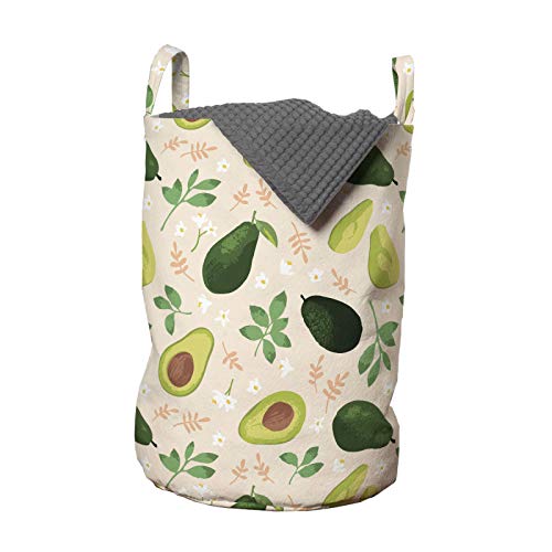 ABAKUHAUS Avocado Wäschesack, Seedy ganze Scheiben geschnitten Obst, Wäschekorb mit Griffen Kordelzugverschluss für Waschsalons, 33 cm breit x 49 cm hoch, Champagne und Multicolor ABAKUHAUS Avocado Wäschesack, Seedy ganze Scheiben geschnitten Obst, Wäschekorb mit Griffen Kordelzugverschluss für Waschsalons, 33 cm breit x 49 cm hoch, Champagne und Multicolor von ABAKUHAUS