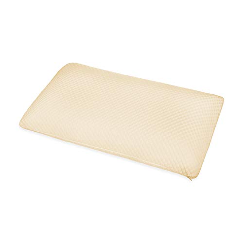 ABAKUHAUS Bio Baumwolle Bezug Inkludiert Gesundheits Kissen, Orthopädisch Körperanpassungsfähig Atmungsaktiv Allergiker geeignet Medizin und Gesundheit durch Ergonomie Anpassung, 40 X 80 cm, Ecru von ABAKUHAUS