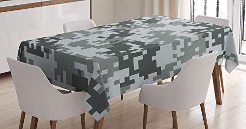 ABAKUHAUS Camo Tischdecke, Pixel-Effekt Digital-Grau, Wasserfest Waschbar mit Klar Sichtbaren Farben kein Verblassen Personalisiert, 140 x 200 cm, Hellgrau Grau ABAKUHAUS Camo Tischdecke, Pixel-Effekt Digital-Grau, Wasserfest Waschbar mit Klar Sichtbaren Farben kein Verblassen Personalisiert, 140 x 200 cm, Hellgrau Grau von ABAKUHAUS