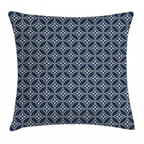 ABAKUHAUS Geometrisch Kissenbezug, Japanischer Lotus Kreis, Digitaldruck Waschbar Farbfester Kopfkissenhülle Reißverschluß Beidseitiger Druck, 60 x 60 cm, Creme ABAKUHAUS Geometrisch Kissenbezug, Japanischer Lotus Kreis, Digitaldruck Waschbar Farbfester Kopfkissenhülle Reißverschluß Beidseitiger Druck, 60 x 60 cm, Creme von ABAKUHAUS