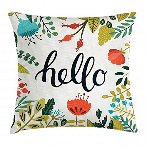 ABAKUHAUS Frühling Kissenbezug, Blühend Sommer Flora, Wasser und Schmutz resistent Stoff Digital Druck Für den Innen oder Außen Bereich, 40 x 40 cm, Schwarz Korallenrot ABAKUHAUS Frühling Kissenbezug, Blühend Sommer Flora, Wasser und Schmutz resistent Stoff Digital Druck Für den Innen oder Außen Bereich, 40 x 40 cm, Schwarz Korallenrot von ABAKUHAUS