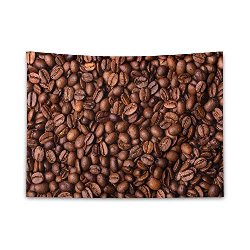 ABAKUHAUS Schokolade Wandteppich, Geröstete Kaffeebohnen aus Weiches Mikrofaser Stoff Waschbar ohne Verblassen Digitaldruck, 150 x 110 cm, Braun von ABAKUHAUS