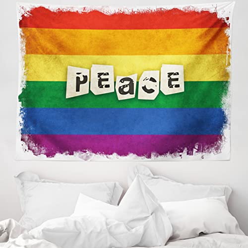 ABAKUHAUS Stolz Wandteppich, Schmutz-Flagge Friedenswort aus Weiches Mikrofaser Stoff Waschbar ohne Verblassen Digitaldruck, 150 x 110 cm, Grün Gelb ABAKUHAUS Stolz Wandteppich, Schmutz-Flagge Friedenswort aus Weiches Mikrofaser Stoff Waschbar ohne Verblassen Digitaldruck, 150 x 110 cm, Grün Gelb von ABAKUHAUS