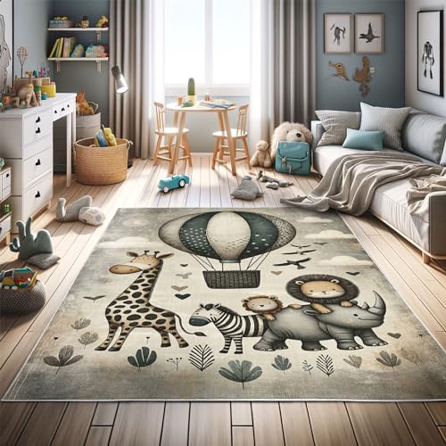 ABAKUHAUS Tiere Dekorativer Teppich, Nostalgie Tierfreunde, Hochwertiger Flächenteppich für Schlafzimmer und Wohnzimmer, 122x170 cm, Dämmerung Dunkles ABAKUHAUS Tiere Dekorativer Teppich, Nostalgie Tierfreunde, Hochwertiger Flächenteppich für Schlafzimmer und Wohnzimmer, 122x170 cm, Dämmerung Dunkles von ABAKUHAUS