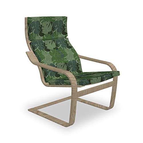 ABAKUHAUS Waldgrün Poäng Sessel Polster, Camo Palmblätter, Sitzkissen mit Stuhlkissen mit Hakenschlaufe und Reißverschluss, Weises Grün Hellgrün ABAKUHAUS Waldgrün Poäng Sessel Polster, Camo Palmblätter, Sitzkissen mit Stuhlkissen mit Hakenschlaufe und Reißverschluss, Weises Grün Hellgrün von ABAKUHAUS