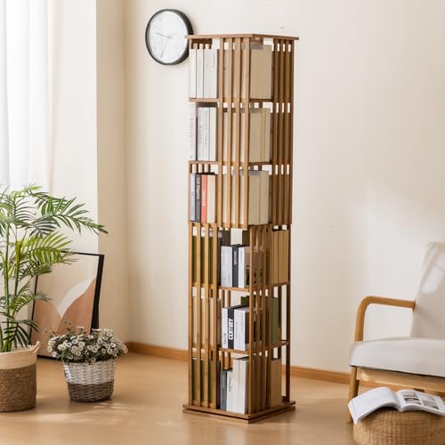 ABAMFUR Bücherregal mit 6 Ebenen, moderner Bücherregal-Organizer, Braun ABAMFUR Bücherregal mit 6 Ebenen, moderner Bücherregal-Organizer, Braun von ABAMFUR
