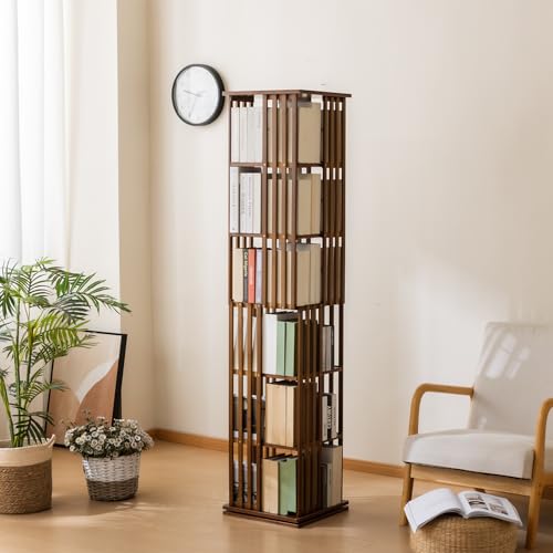 ABAMFUR Bücherregal mit 6 Ebenen, moderner Bücherregal-Organizer, Walnussholz ABAMFUR Bücherregal mit 6 Ebenen, moderner Bücherregal-Organizer, Walnussholz von ABAMFUR