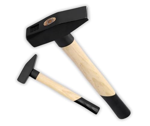 ABAZO Hammer mit Holzschaft Stahlhammer Schlosserhammer Vorschlaghämmer Ingenieurhammer Werkzeug verschiedene Größen (400g) von ABAZO
