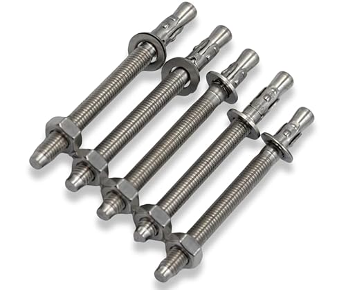 ABAZO M6x40mm 10 Stk. Schwerlastanker Schwerlastdübel Keilanker Bolzenanker verzinkt Zulassung in Industriequalität Ankerbolzen Keilanker Schwerlastdübel (M16x150mm -10Stück) von ABAZO