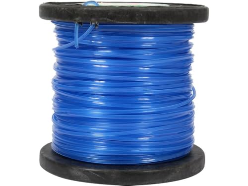 ABAZO Nylonfaden Motorsense Trimmerschnur 5-kant Durchmesser Trimmerfäden Rasen Mähfaden Ersatzfaden Rasentrimmer 2,4 mm x 90 Meter blau von ABAZO