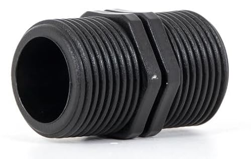 ABAZO Pumpenanschlussstutzen an eine Gartenpumpe, Anschluss an einen Hydrophor, Satz Pumpenzubehör, Nippel, Rückschlagventil für die Pumpe (Nippel PP 1 1/2") von ABAZO