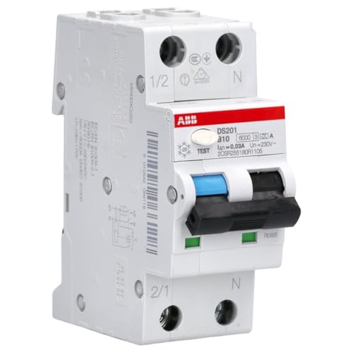 ABB DS201 B10 A30 FI/LS-Schalter RCBO 6kA 1P+N Typ A, B 10 30mA 2CSR255180R1105 von ABB