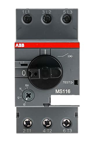 ABB MS116 Motorschutzschalter, 16 A 90mm x 45mm von ABB
