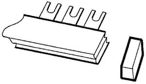 ABB TERMINAL BLOCK PSB-END 5, 5 Pole, 5 Contacts, Kunststoff, Schraubenmontage, Schraube von ABB