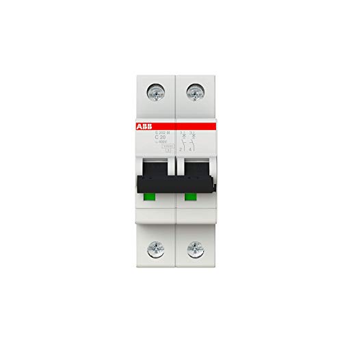 ABB S200M MCB Leitungsschutzschalter Typ C, 2-polig 20A 440V, Abschaltvermögen 10 kA System Pro M Compact von ABB