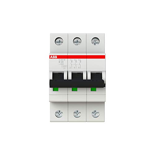 ABB S200M MCB Leitungsschutzschalter Typ B, 3-polig 20A 440V, Abschaltvermögen 10 kA System Pro M Compact von ABB