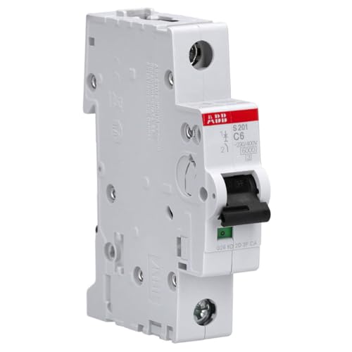 ABB S201-C6 Sicherungsautomat - S200-1P - 6 A - C(AC) 6 kA 2CDS251001R0064 von ABB