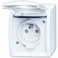 ABB 2CKA002017A0842 Schutzkontakt-Steckdose IP44 Weiß, Reinweiß (RAL 9010) von ABB