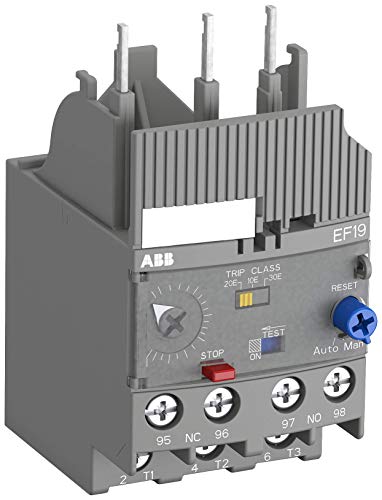 ABB AF Range EF19 Überlastrelais 83 W, 3P 1 Schließer, 1 Öffner / 6,3 A, 85mm x 44.4mm von ABB