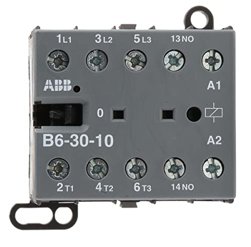 ABB B6-30-10-01 B Leistungsschütz / 24 V ac Spule, 3 -polig 3 Schließer, 690 V ac / 9 A von ABB