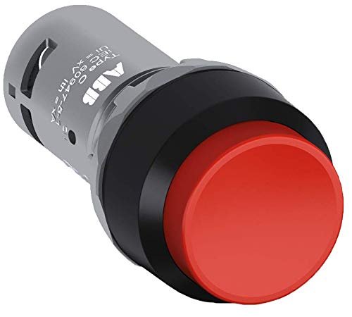 ABB CP3-10R-11 Kompakttaster, kurzzeitig, verlängert, rot, nicht beleuchtet, schwarzer Kunststoff, 1NO+1NC (ABB1SFA619102R1071) von ABB