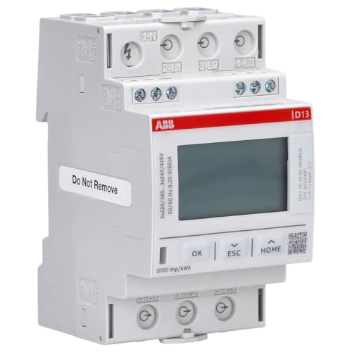 ABB D13 15-M 65 MODBUS Drehstromzähler 65A Modbus RTU MID 1DO+1DI 2CMA241765R1000 von ABB