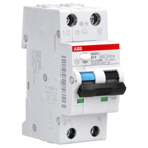 ABB DS201A-B13/0.03 FI/LS-Schalter RCBO 6kA 1P+N Typ A B 13 30mA 2CSR255180R1135 von ABB