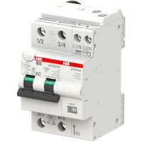 ABB - FI-LS-Schalter 2-polig 16A 30mA ac Typ 6kA 2 Module DS202CRC16AC30 von ABB