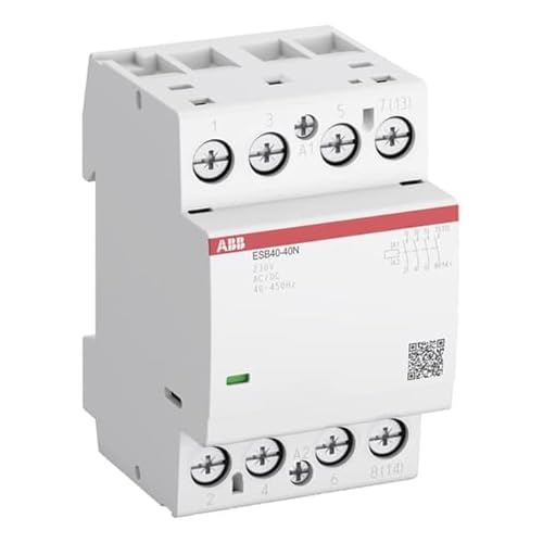 ABB ESB40-40N-06 ESB Installationsschütz brummfrei für 230-240V AC/DC 40A 4S 4 Schließer (1SAE341111R0640) von ABB