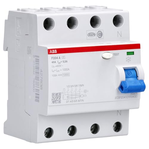 ABB F204 A-40/0.3 FI-Schutzschalter RCD 4P Typ A 300 mA 40 A 2CSF204101R3400 ABB F204 A-40/0.3 FI-Schutzschalter RCD 4P Typ A 300 mA 40 A 2CSF204101R3400 von ABB