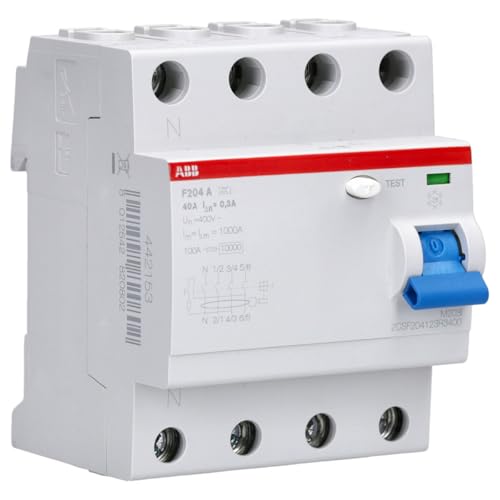 ABB F204 A-40/0.3-L Fehlerstrom-Schutzschalter - 4P - Typ A - 300 mA - 40 A 2CSF204123R3400 ABB F204 A-40/0.3-L Fehlerstrom-Schutzschalter - 4P - Typ A - 300 mA - 40 A 2CSF204123R3400 von ABB