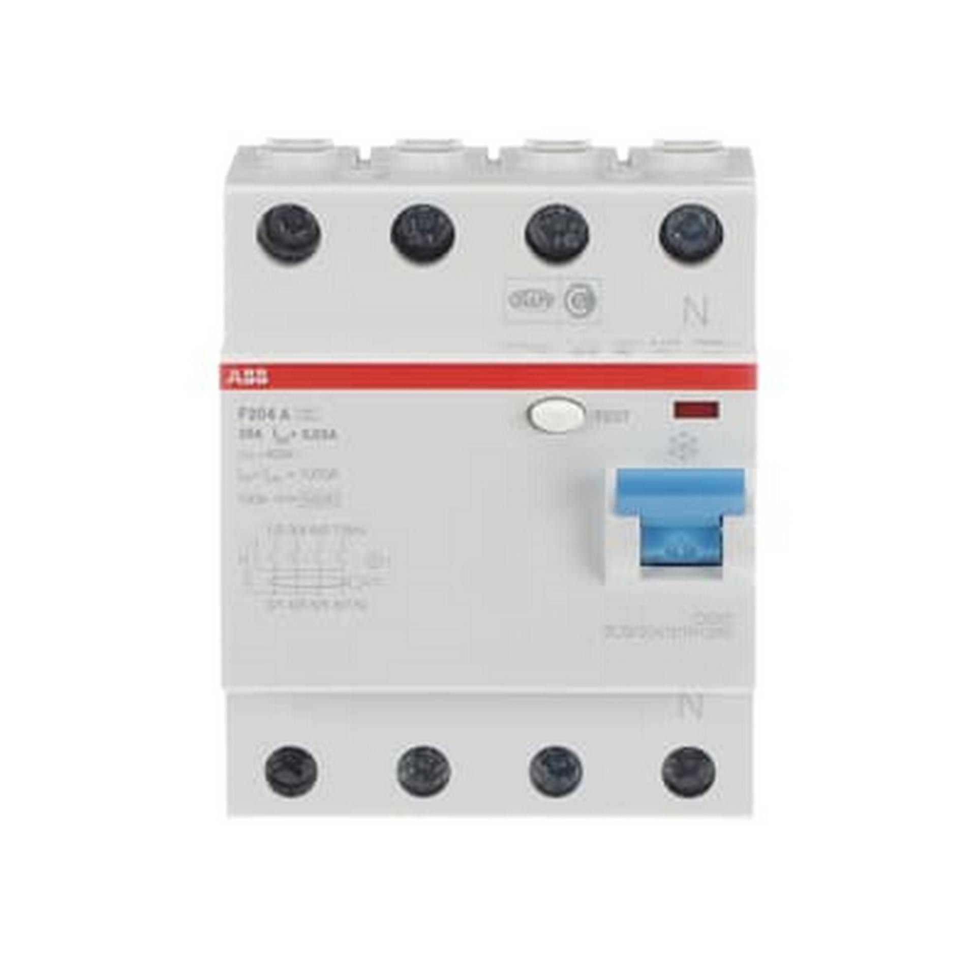 ABB FI-Schutzschalter F204 4-polig 25 A ABB FI-Schutzschalter F204 4-polig 25 A von ABB