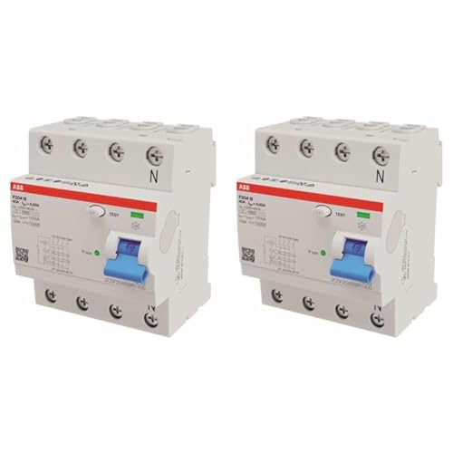 ABB FI-Schutzschalter F204B-40/0,03 2CSF204568R14008012542342052 (Packung mit 2) von ABB