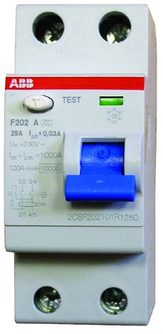 ABB FI-Schutzschalter Pro M compact 25 A, 2-polig, 0,03 A, F202 A-25 ABB FI-Schutzschalter Pro M compact 25 A, 2-polig, 0,03 A, F202 A-25 von ABB