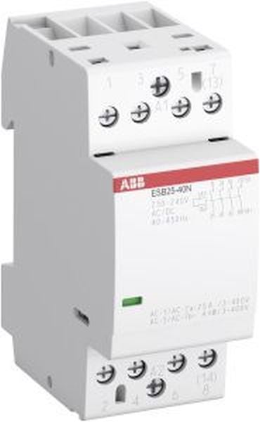 ABB Installationsschütz ESB25, 4-polig, 25 A, 230 V AC, 2TE von ABB
