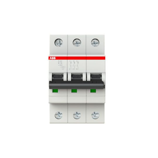 ABB Leitungsschutzschalter B16 16A, 3-polig, S203-B16 ABB Leitungsschutzschalter B16 16A, 3-polig, S203-B16 von ABB