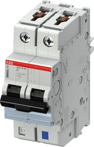 ABB Leitungsschutzschalter Typ D, 2-polig 10A 400V SMISSLINE TP DIN-Schienen-Montage von ABB