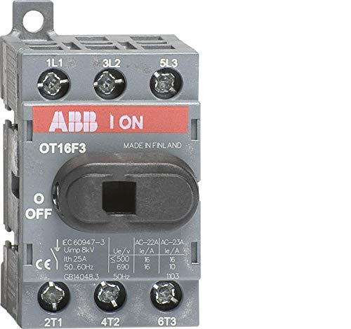 ABB Trennschalter 3-polig 125A DIN-Schiene Schwarz IP 20 45kW 750V ac 3-phasig von ABB