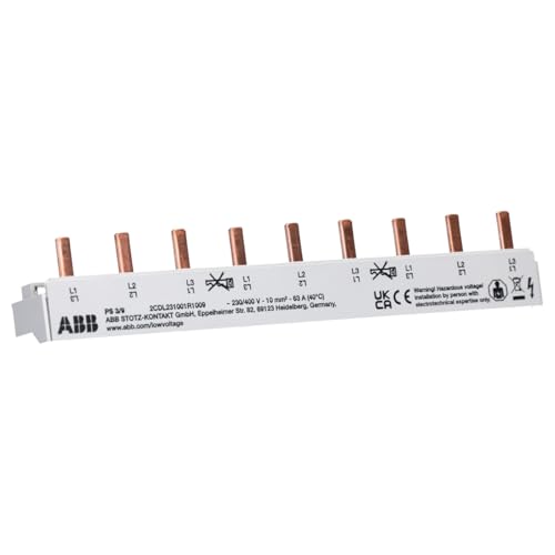 ABB PS3/9 Phasenschiene 3-phasig 3x9P 10 mm² 2CDL231001R1009 von ABB