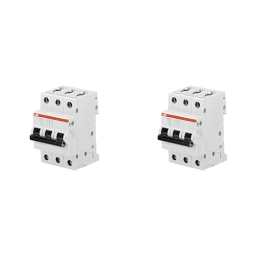 ABB S200 MCB Leitungsschutzschalter Typ C, 3-polig 25A 400V, Abschaltvermögen 6 kA System Pro M Compact (Packung mit 2) von ABB