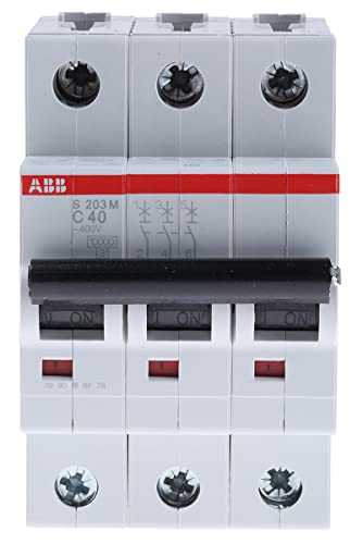 ABB S200M MCB Leitungsschutzschalter Typ C, 3-polig 40A 440V, Abschaltvermögen 10 kA System Pro M Compact ABB S200M MCB Leitungsschutzschalter Typ C, 3-polig 40A 440V, Abschaltvermögen 10 kA System Pro M Compact von ABB