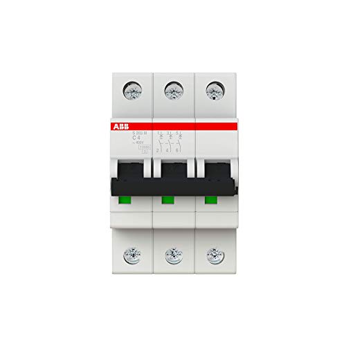 ABB S200M MCB Leitungsschutzschalter Typ C, 3-polig 4A 440V, Abschaltvermögen 10 kA System Pro M Compact von ABB