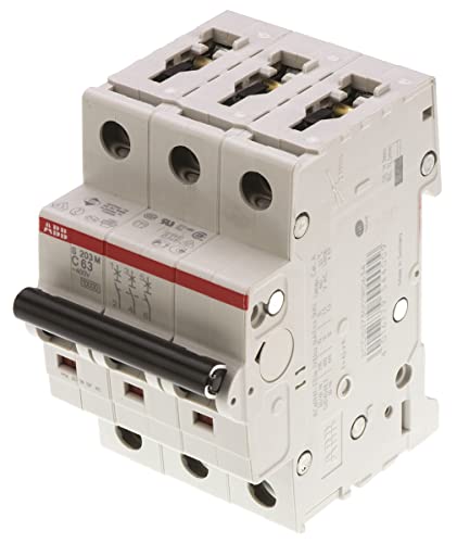 ABB S200M MCB Leitungsschutzschalter Typ C, 3-polig 63A 440V, Abschaltvermögen 10 kA System Pro M Compact von ABB