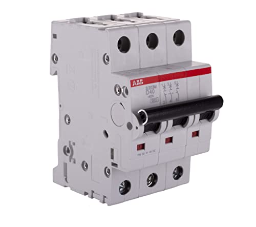 ABB S200M MCB Leitungsschutzschalter Typ D, 3-polig 40A 400V, Abschaltvermögen 10 kA System Pro M Compact von ABB