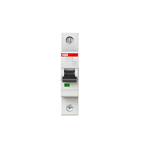 ABB S200 MCB Leitungsschutzschalter Typ C, 1-polig 8A 230V, Abschaltvermögen 6 kA System Pro M Compact von ABB