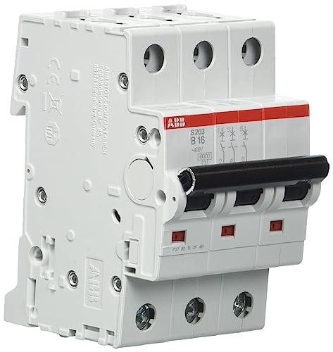 ABB S200 MCB Leitungsschutzschalter Typ B, 3-polig 16A 400V, Abschaltvermögen 6 kA System Pro M Compact von ABB