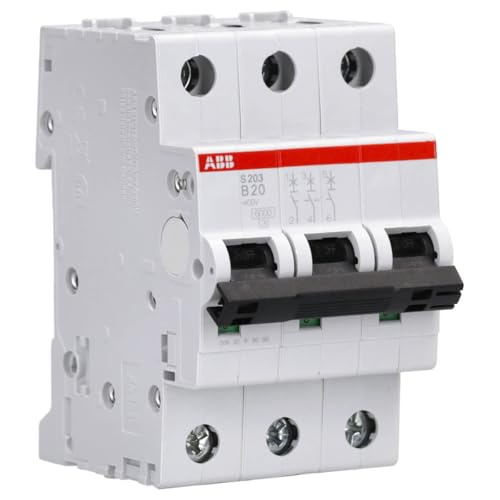 ABB S203-B20 MCB Leitungsschutzschalter Typ B, 3-polig 20A 400V Abschaltvermögen 6 kA System Pro M Compact 2CDS253001R0205 von ABB